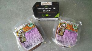 Lentils burger and vegan butter at Loove by Vegana - Kopcianska in Bratislava