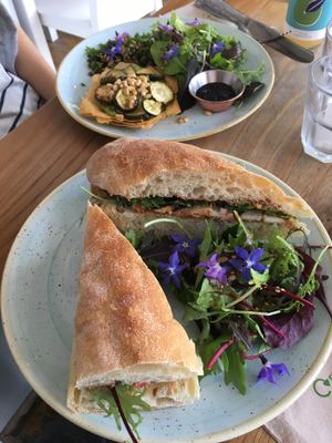 Sandwich and tart at The Copper Spoon in Marazion