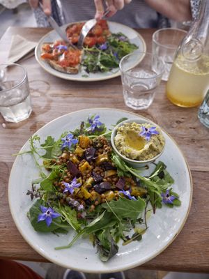 Roasted Beetroot Salad  at The Copper Spoon in Marazion
