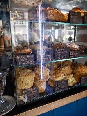 Cake selection  at The Copper Spoon in Marazion