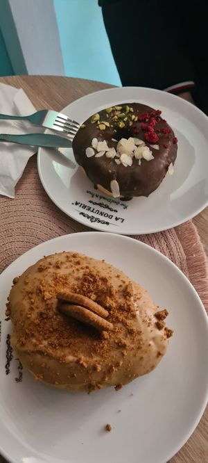 Lotus and chocolate at La Donuteria in Bratislava