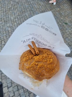 Lotus donut at La Donuteria in Bratislava