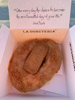 Lotus donut  #Veganuary at La Donuteria in Bratislava