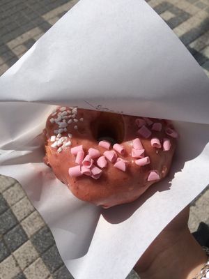 vegan donut at La Donuteria in Bratislava