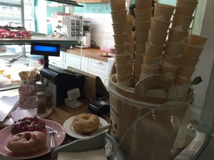 Inside  at La Donuteria in Bratislava