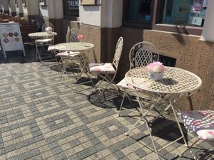 Terrace at La Donuteria in Bratislava