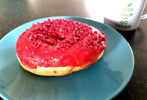 Fluffy pillow of happiness 😄 at La Donuteria in Bratislava