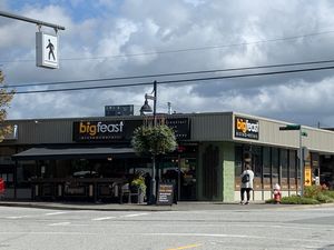 Corner of 227 St and 119 Ave at Big Feast Bistro in Maple Ridge