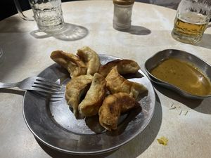 Fried mo:mo  at Coffee & Vegetarian Food Home in Kathmandu