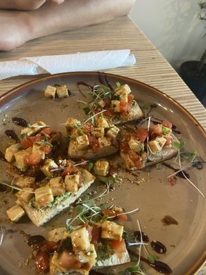 Gluten free bruschetta  at Cafe Nutrients in Naples