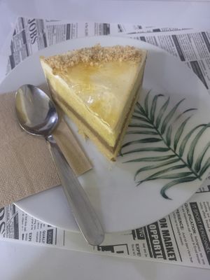 Caramel and truffles cake- muy bueno  at Vegan Bombon in Alicante