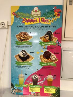 Summer options  at Vegan Bombon in Alicante