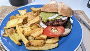 Beyond burger at Vegan Bombon in Alicante