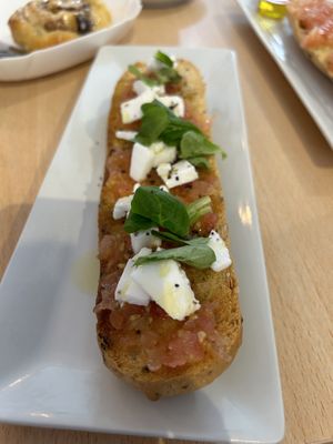 Feta tomato toast   at Vegan Bombon in Alicante