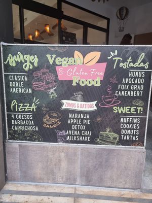 Entrance at Vegan Bombon in Alicante
