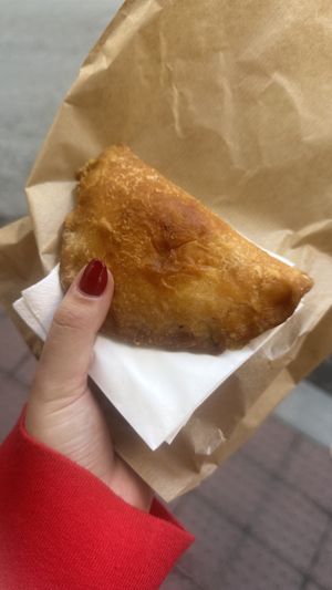 Vegan empanada  at Vegan Bombon in Alicante