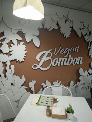 inside at Vegan Bombon in Alicante