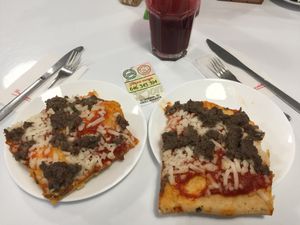 Pizza at Vegan Bombon in Alicante