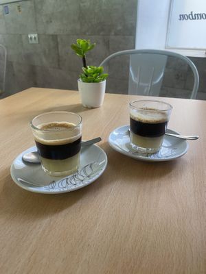 Bombon coffees  at Vegan Bombon in Alicante