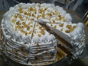 Carrot cake vegan  and gluten  free at Vegan Bombon in Alicante