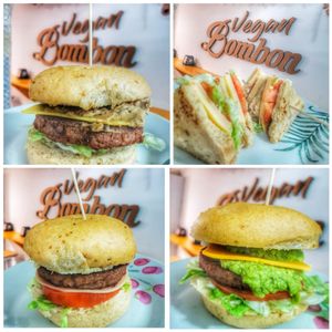 Vegan burguer  gluten  free at Vegan Bombon in Alicante