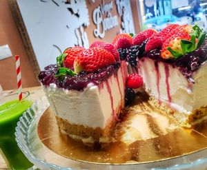 Cheeskake  vegan and glutenfre at Vegan Bombon in Alicante