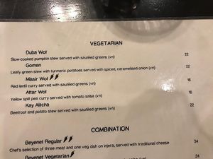 Vegan options  at Mana Chita in Coffs Harbour