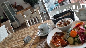 Steamed Tofu with Basmati Rice at Amelie Green in Gran Canaria