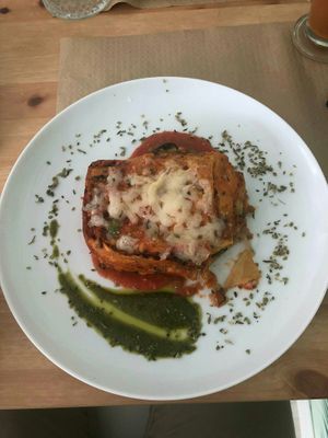 Lasagna at Amelie Green in Gran Canaria