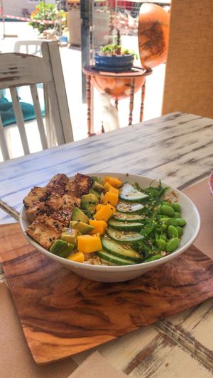 Vegan Poke Bowl with Tofu at Amelie Green in Gran Canaria