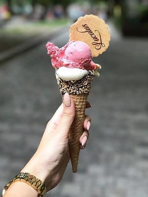 icecream at Luculus Ice Saloon in Bratislava