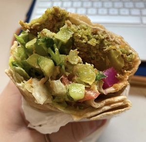 Falafel wrap  at Falafel Munch in Birmingham