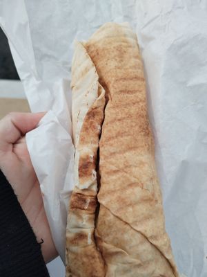Medium falafel wrap at Falafel Munch in Birmingham