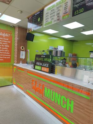 Interior at Falafel Munch in Birmingham