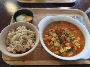 I always have to order this veggie stew when in sum cafe. Sooo good. at Sun - 카페 in Seoul