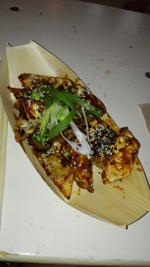 Japanese dumplings at Veganske hody Slovensko  in Bratislava