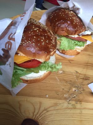 vegan burgers  at Veganske hody Slovensko  in Bratislava