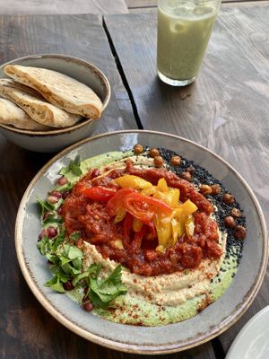Shakshouka as a dip so tasty and nourishing   at Mana - Schöneberg in Berlin