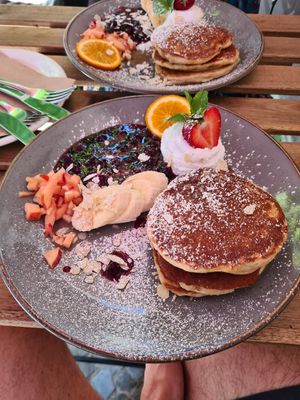 Breakfast pancakes at Mana - Schöneberg in Berlin