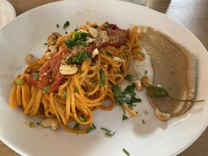 Mana’s pasta: too much pasta and too little veggies. at Mana - Schöneberg in Berlin