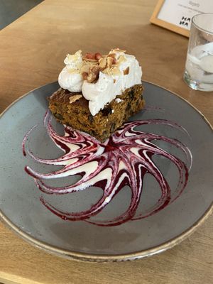 Carrot cake: quite nice, but huge at Mana - Schöneberg in Berlin
