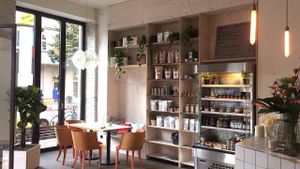 They even have their own brand, selling sweets, tee and lots of other stuff at the restaurant. at Mana - Schöneberg in Berlin