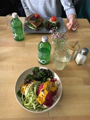 Zoodles and black lentils. Ruby bowl. at Mana - Schöneberg in Berlin