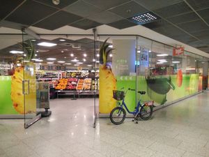 entrance at FRA - tegut - T1 in Frankfurt