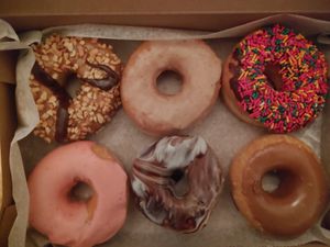 6 donuts for $12. at Sugar Shack Donuts & Coffee in Richmond