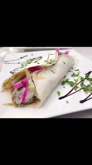 Falafel wrap at Kafenion in Moonee Ponds