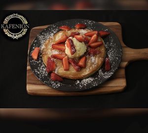 Vegan pancakes at Kafenion in Moonee Ponds