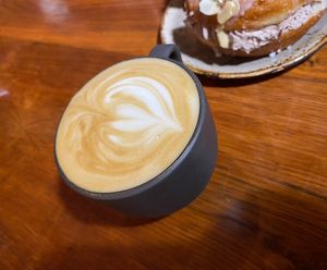 Capuchino  at Bite Me Cafe in Madrid