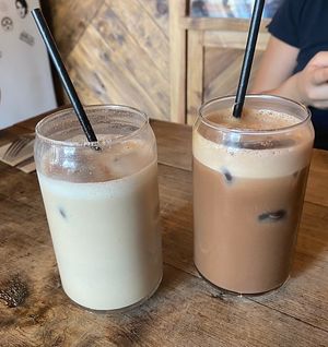 Chai and moka   at Bite Me Cafe in Madrid