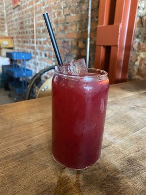 Pink lemonade   at Bite Me Cafe in Madrid